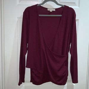 MICHAEL Michael Kors Burgundy Blouse